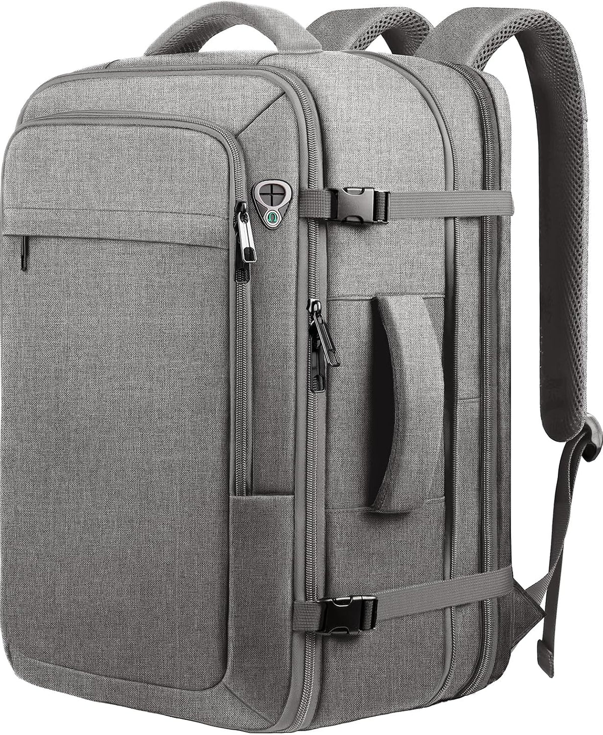 Carry on Backpack for 1-10 Days Trips, Extra Large 40L-50L Travel Backpack TSA Approved, Expandable Laptop Bagpack, Water Resistant Bag Compatible with 17.3 inch Laptops, Black