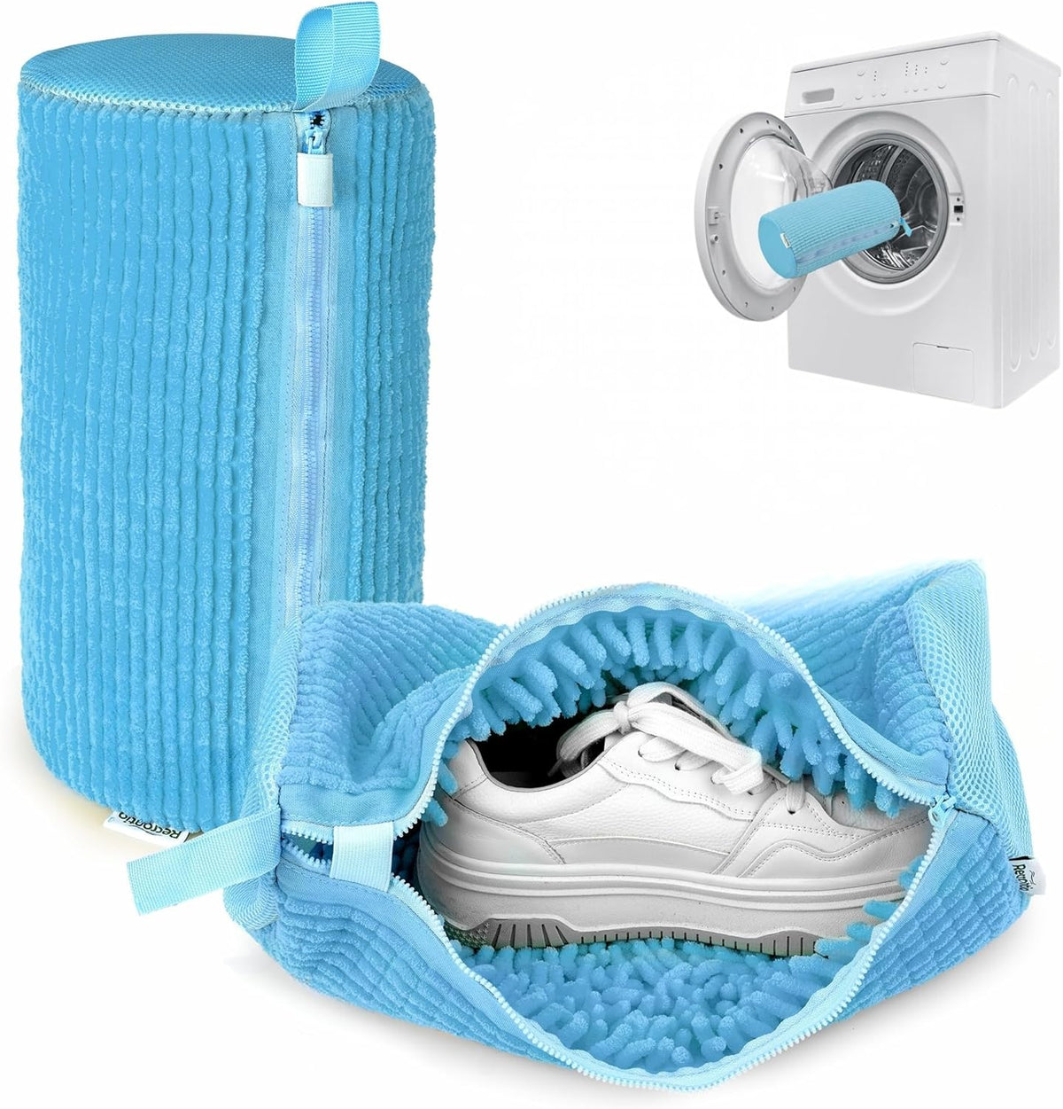 Shoe Washing Machine Bag - Set of 2 Shoe Bags, 360° Deep Clean Shoes Laundry, Reusable Shoe Bag for Washer, Sneaker washing machine bags, Yellow