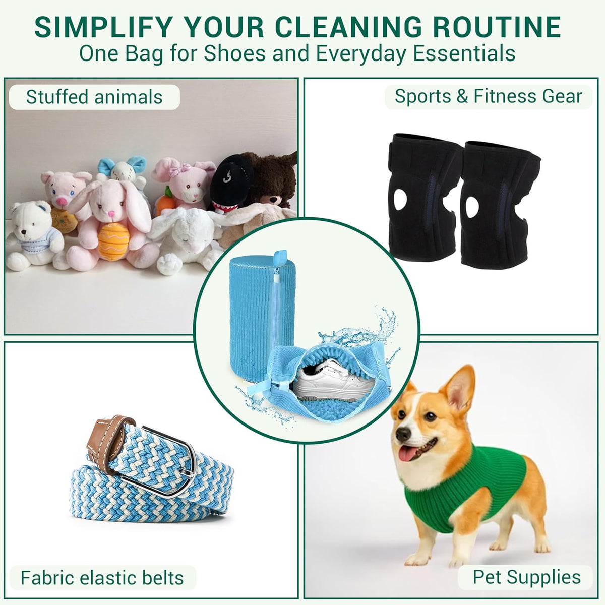 Shoe Washing Machine Bag - Set of 2 Shoe Bags, 360° Deep Clean Shoes Laundry, Reusable Shoe Bag for Washer, Sneaker washing machine bags, Yellow