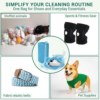 Shoe Washing Machine Bag - Set of 2 Shoe Bags, 360° Deep Clean Shoes Laundry, Reusable Shoe Bag for Washer, Sneaker washing machine bags, Yellow