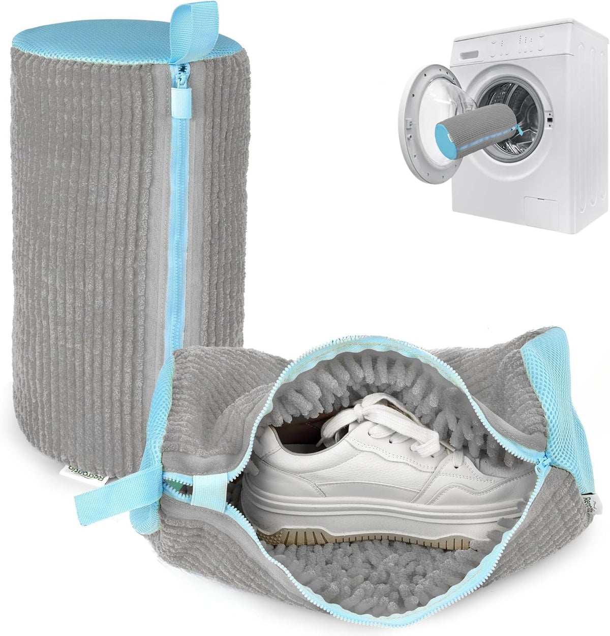 Shoe Washing Machine Bag - Set of 2 Shoe Bags, 360° Deep Clean Shoes Laundry, Reusable Shoe Bag for Washer, Sneaker washing machine bags, Yellow