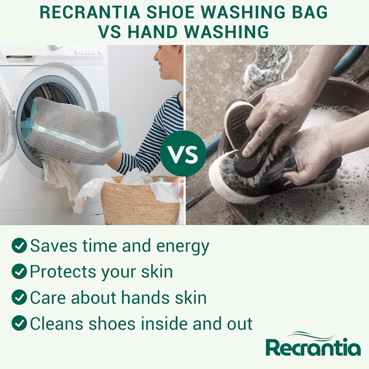 Shoe Washing Machine Bag - Set of 2 Shoe Bags, 360° Deep Clean Shoes Laundry, Reusable Shoe Bag for Washer, Sneaker washing machine bags, Yellow