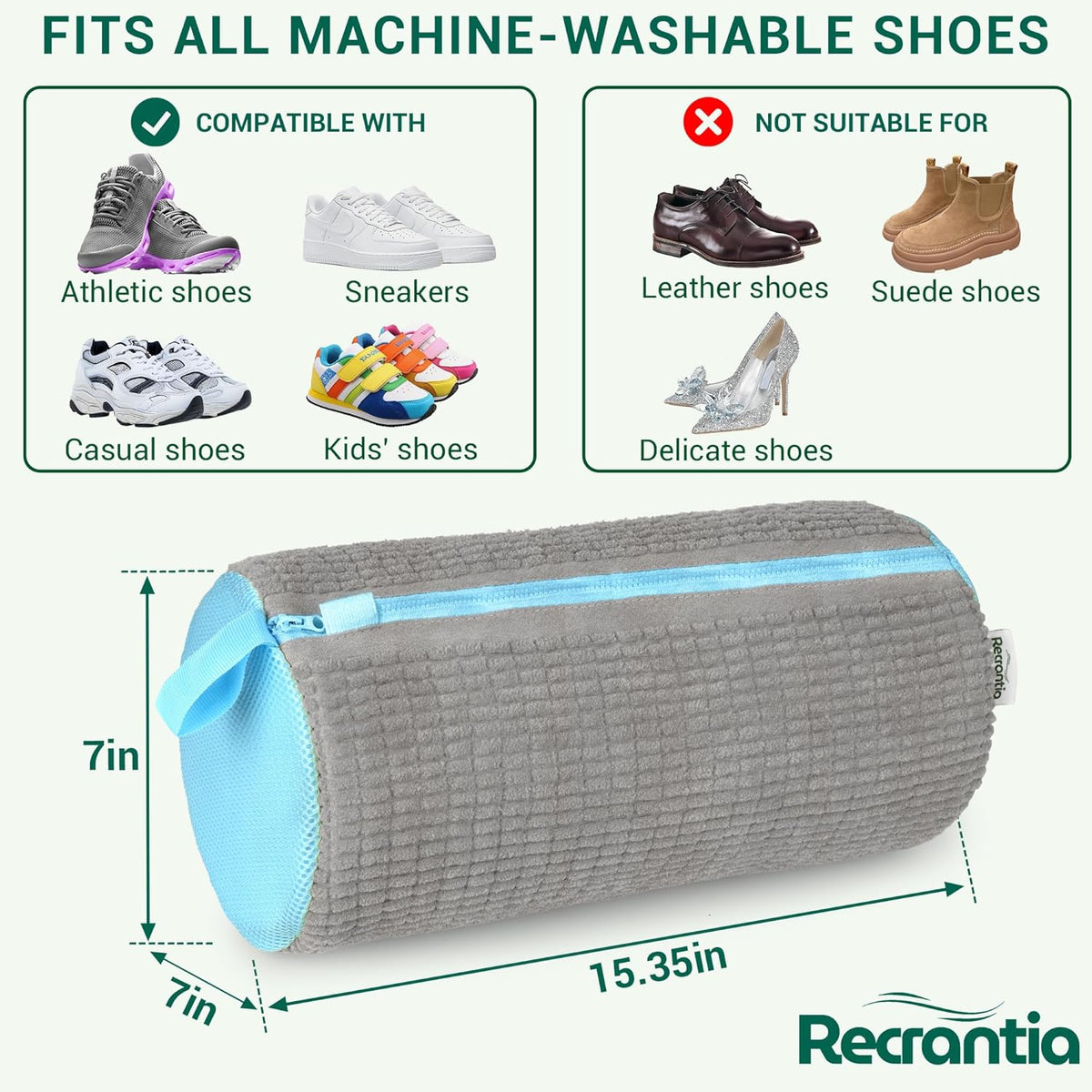 Shoe Washing Machine Bag - Set of 2 Shoe Bags, 360° Deep Clean Shoes Laundry, Reusable Shoe Bag for Washer, Sneaker washing machine bags, Yellow