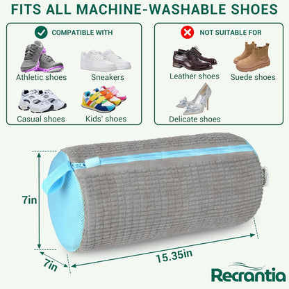 Shoe Washing Machine Bag - Set of 2 Shoe Bags, 360° Deep Clean Shoes Laundry, Reusable Shoe Bag for Washer, Sneaker washing machine bags, Yellow
