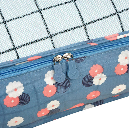 7 Set Travel Packing Organizers Cubes Luggage Suitcase Organizer Bags Clothes Underwear Cube Shoe Pouch Pack Pink Leopard
