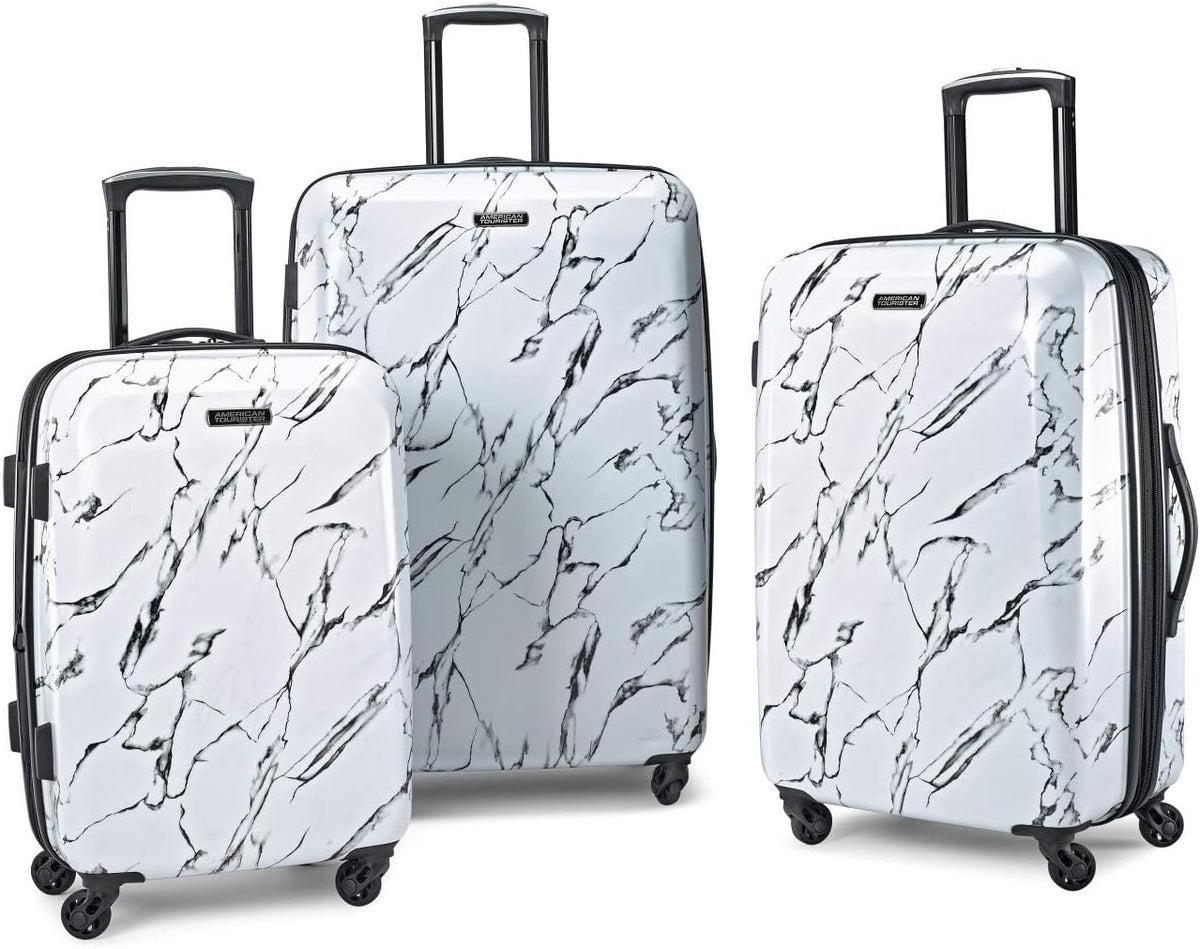 Moonlight Hardside Expandable Luggage with Spinner Wheels, Navy, Carry-On 21-Inch