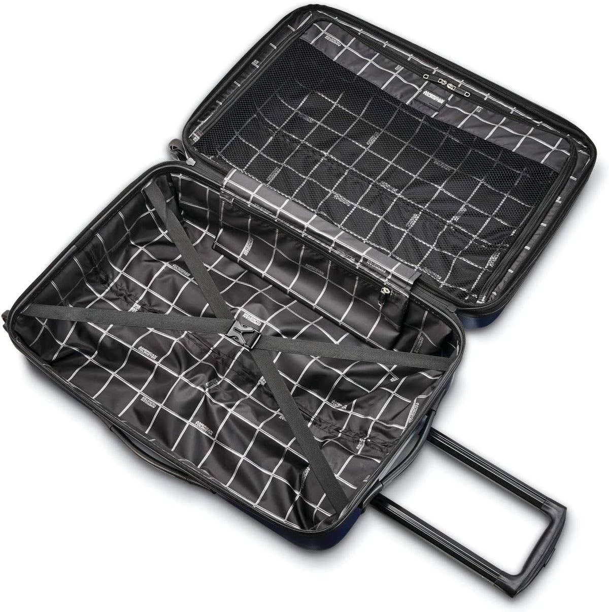 Moonlight Hardside Expandable Luggage with Spinner Wheels, Navy, Carry-On 21-Inch