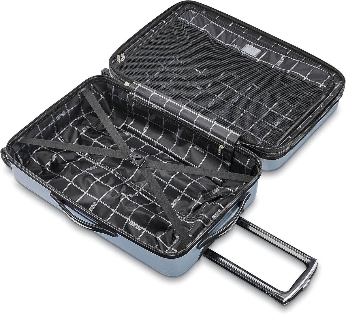 Moonlight Hardside Expandable Luggage with Spinner Wheels, Navy, Carry-On 21-Inch