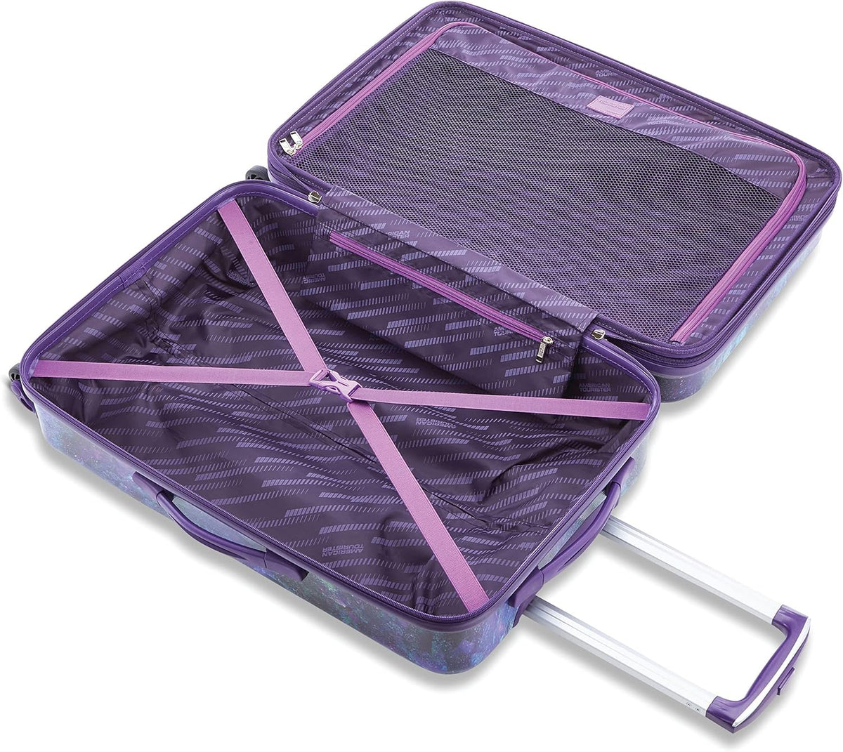 Moonlight Hardside Expandable Luggage with Spinner Wheels, Navy, Carry-On 21-Inch