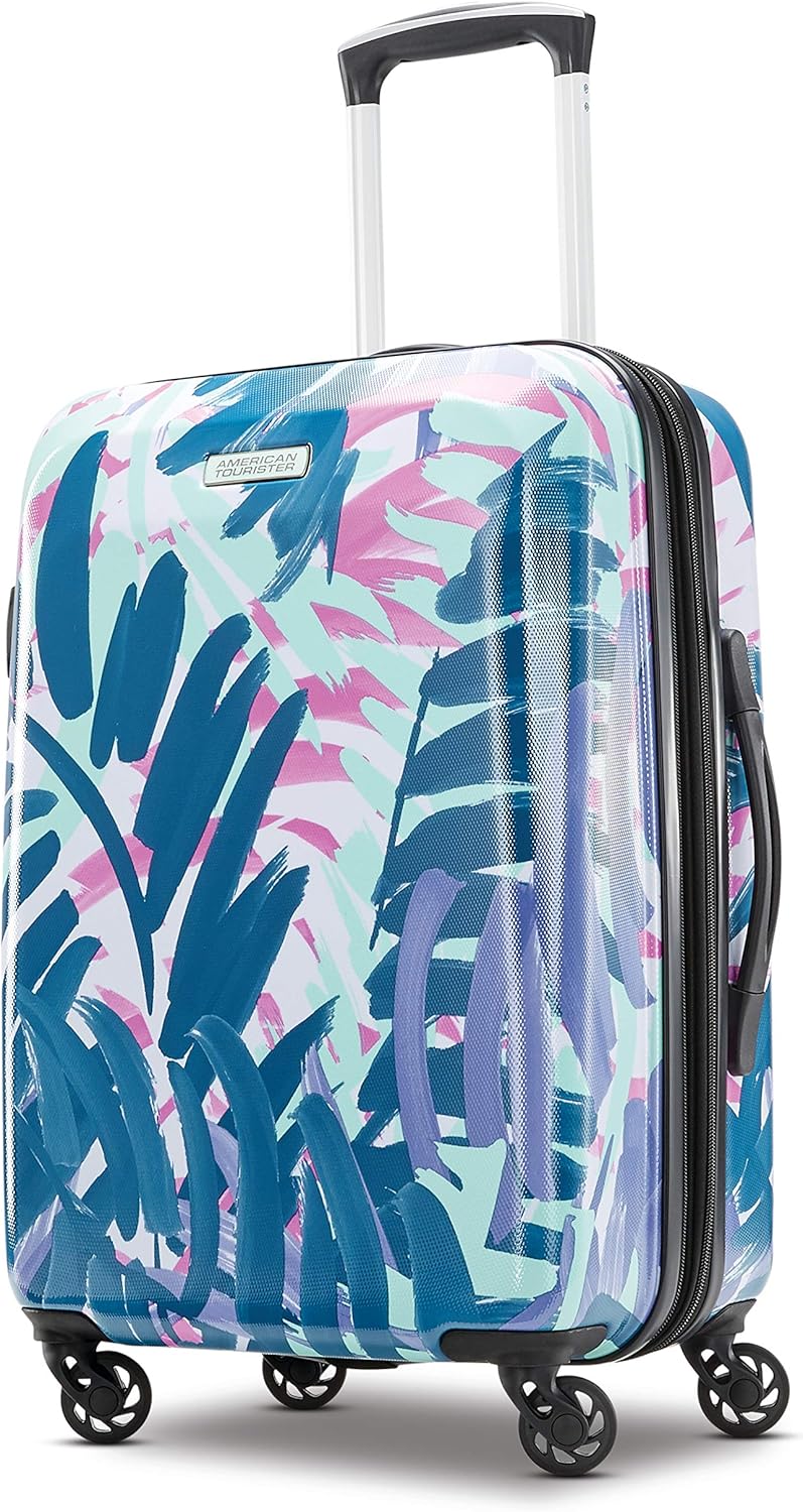Moonlight Hardside Expandable Luggage with Spinner Wheels, Navy, Carry-On 21-Inch