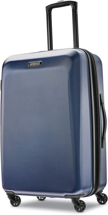Moonlight Hardside Expandable Luggage with Spinner Wheels, Navy, Carry-On 21-Inch