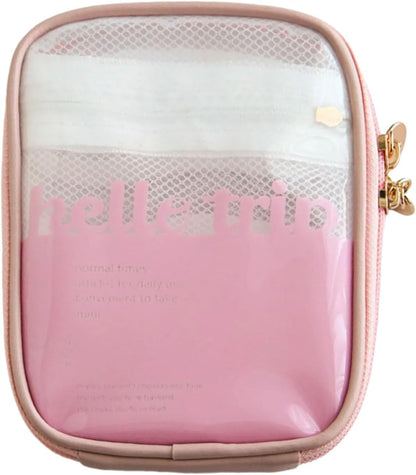Portable Toiletry Organizers Bag PVC Materials with Clear Designs for Easy Access and Neat Storage Daily Use Toiletry Bag, B, One Size