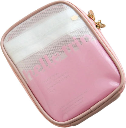 Portable Toiletry Organizers Bag PVC Materials with Clear Designs for Easy Access and Neat Storage Daily Use Toiletry Bag, B, One Size