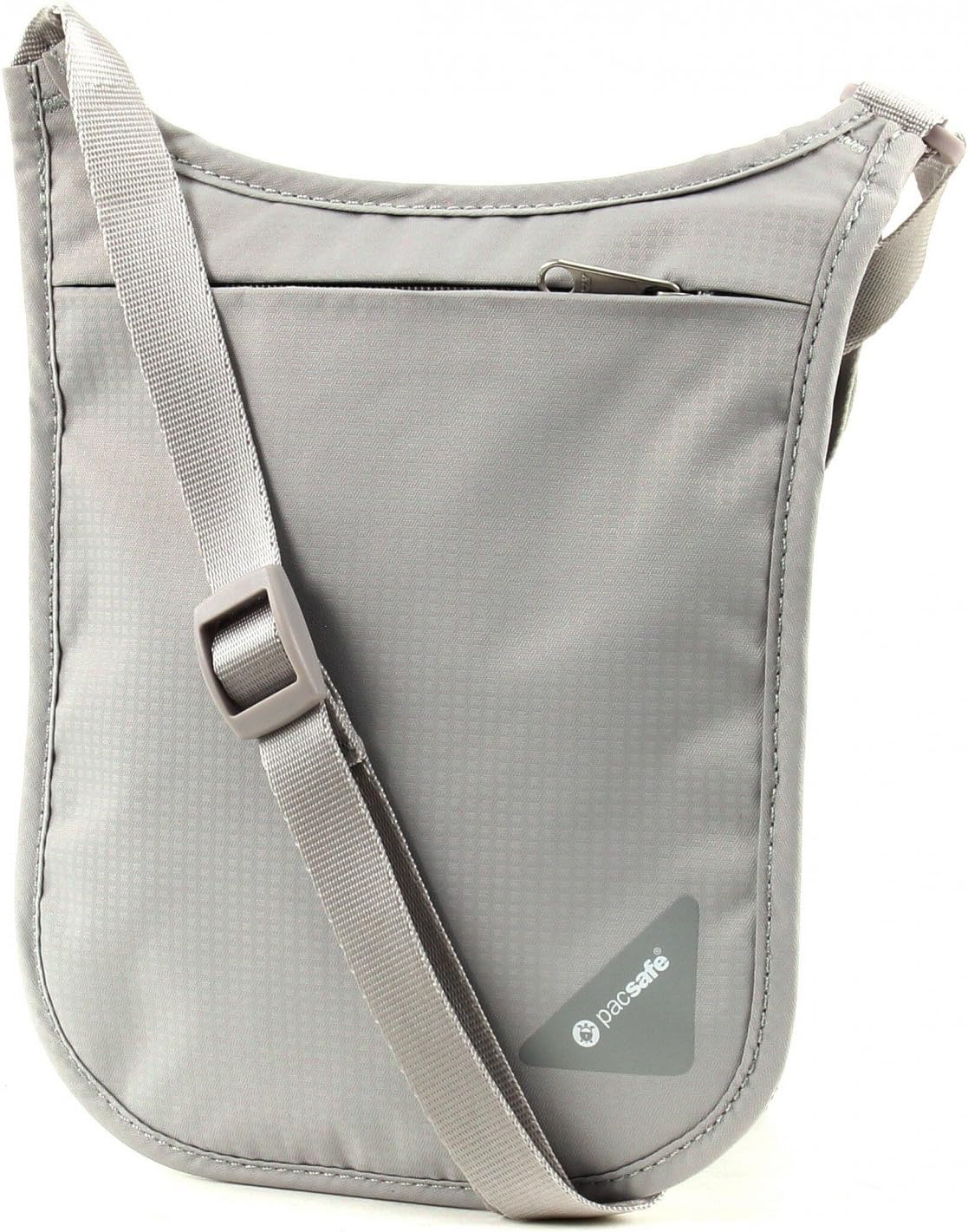 Coversafe V75 Anti-Theft RFID Blocking Passport Holder & Neck Pouch/Wallet - Fits up to Four Passports (or iPhone X) plus Credit Cards, for Women & Men (Neutral Grey)