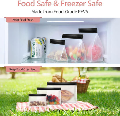 Leak Proof Clear Toiletry Bag - Sealed TSA Approved Toiletry Bag with Reinforced Seams, Reusable and Easy to Clean, Clear Travel Bags for Toiletries, Food-grade PEVA, 1L+1M+1S, White