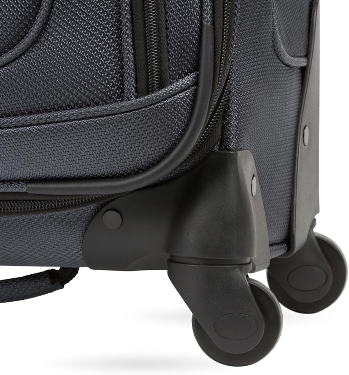 Sion Travel Set, Softside Expandable Carry-On Spinner Bundled with 1900 ScanSmart 17" Laptop Backpack with RFID Blocking & Tech Organization, Black