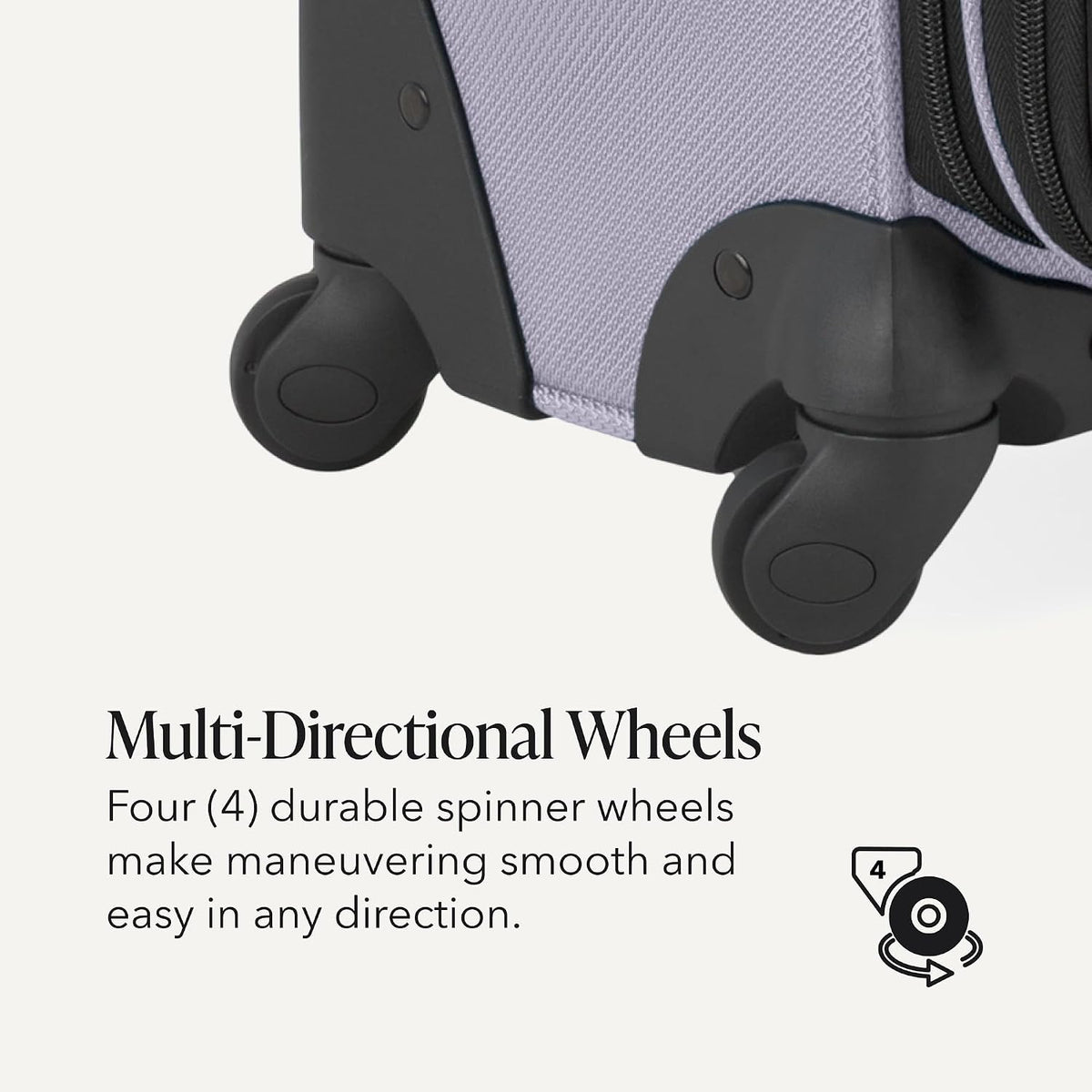 Sion Travel Set, Softside Expandable Carry-On Spinner Bundled with 1900 ScanSmart 17" Laptop Backpack with RFID Blocking & Tech Organization, Black