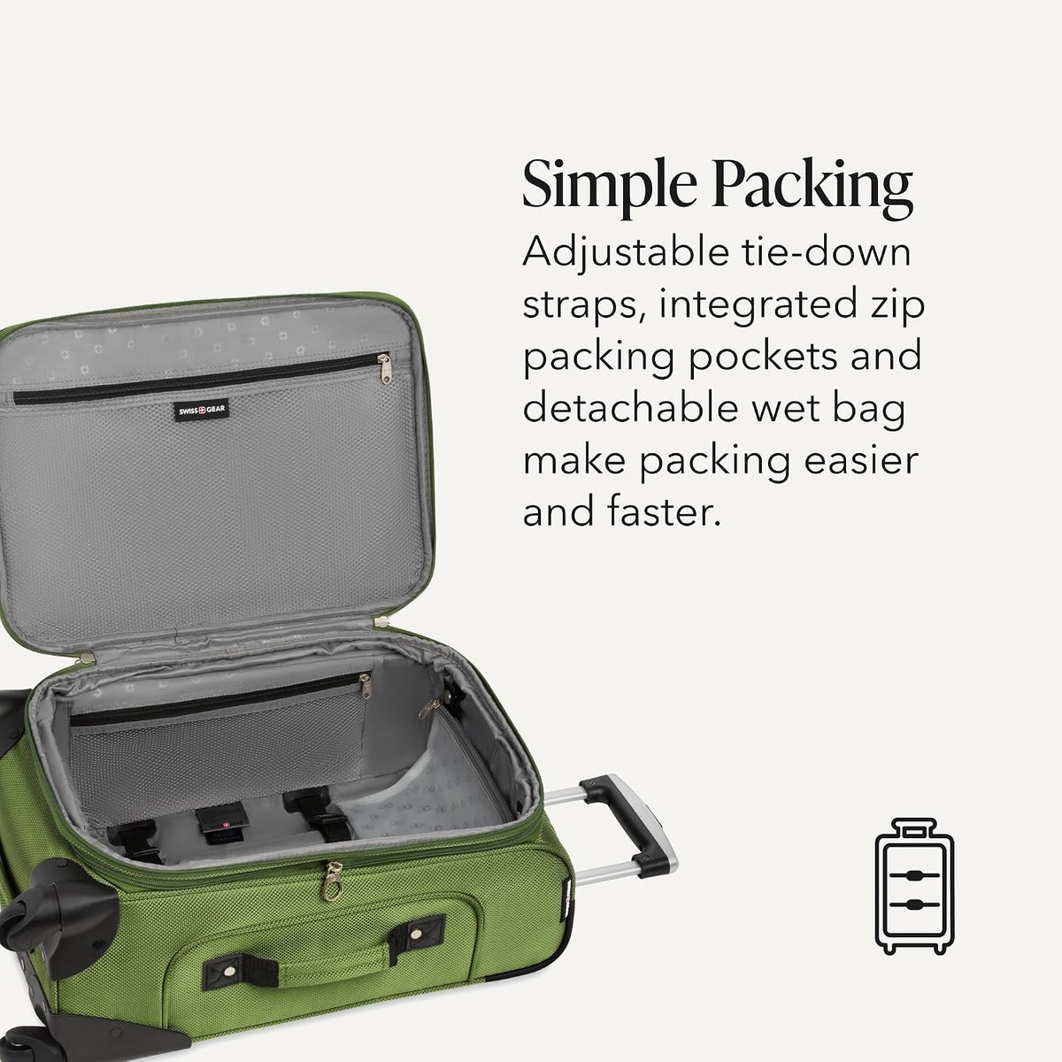 Sion Travel Set, Softside Expandable Carry-On Spinner Bundled with 1900 ScanSmart 17" Laptop Backpack with RFID Blocking & Tech Organization, Black