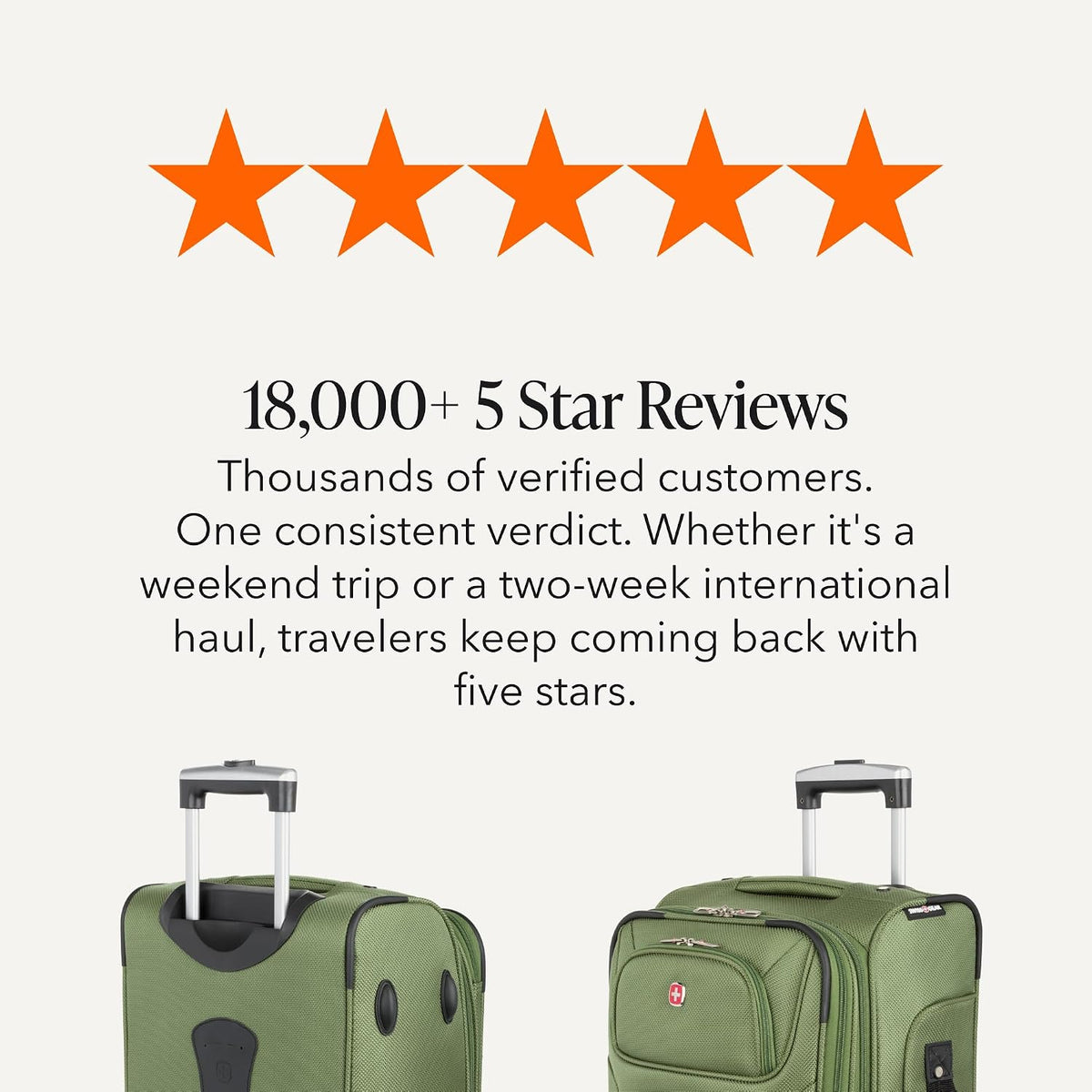 Sion Travel Set, Softside Expandable Carry-On Spinner Bundled with 1900 ScanSmart 17" Laptop Backpack with RFID Blocking & Tech Organization, Black