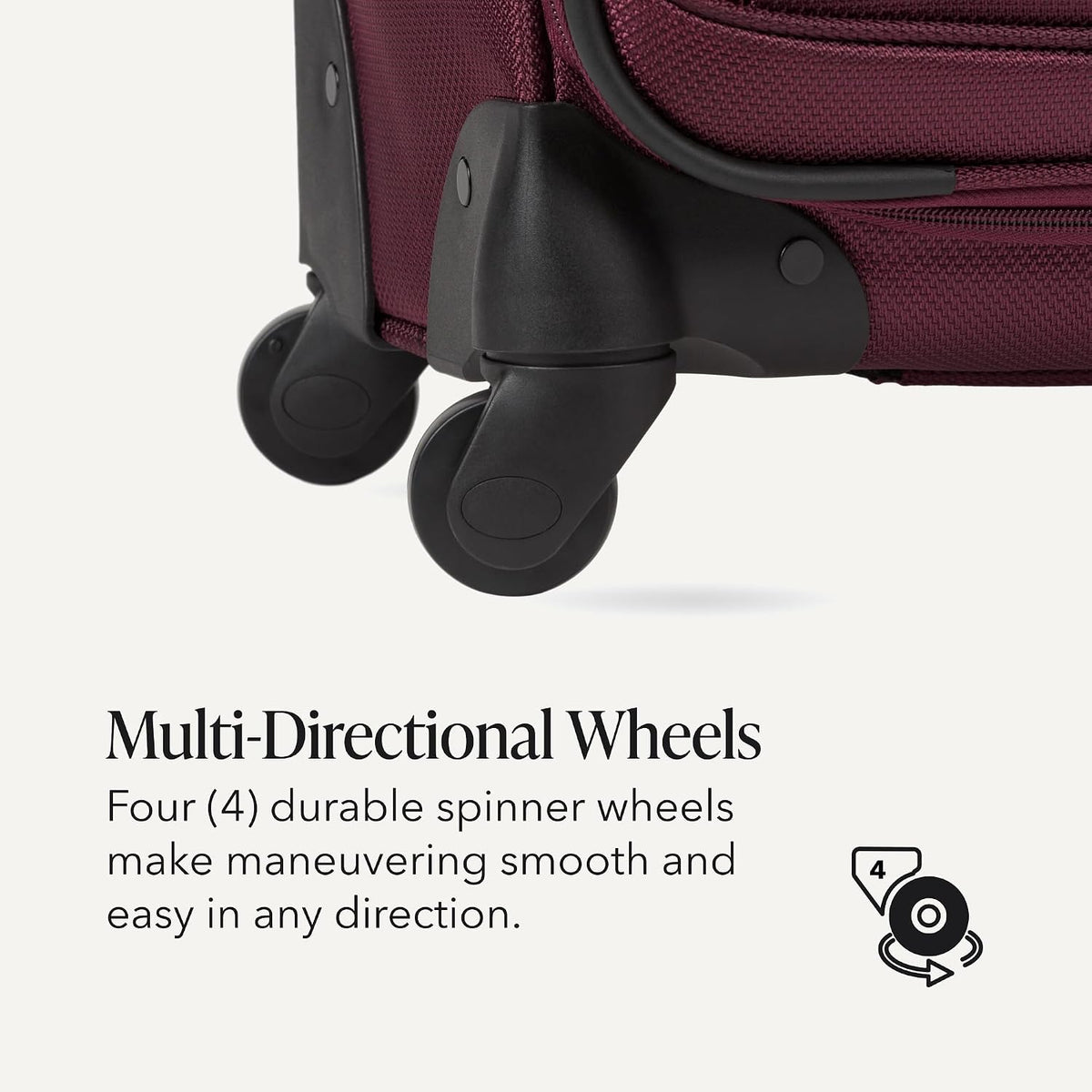 Sion Travel Set, Softside Expandable Carry-On Spinner Bundled with 1900 ScanSmart 17" Laptop Backpack with RFID Blocking & Tech Organization, Black