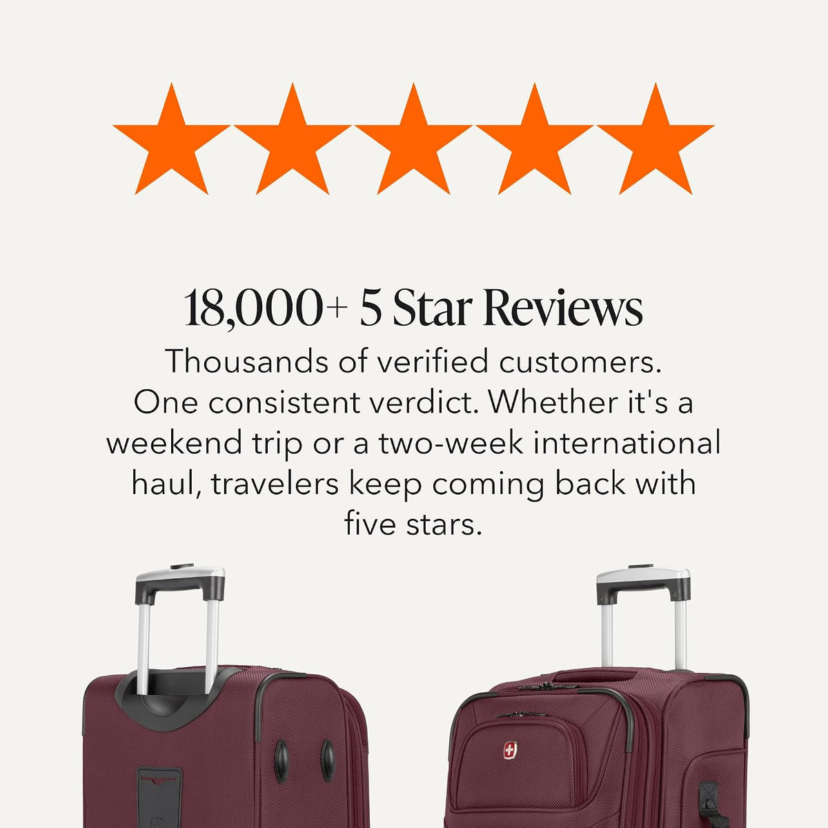 Sion Travel Set, Softside Expandable Carry-On Spinner Bundled with 1900 ScanSmart 17" Laptop Backpack with RFID Blocking & Tech Organization, Black