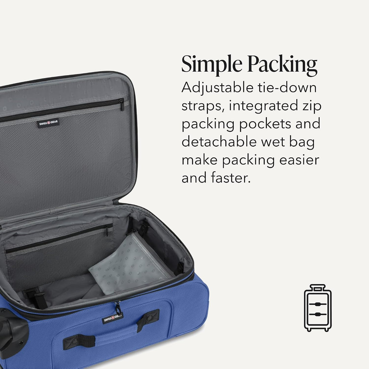 Sion Travel Set, Softside Expandable Carry-On Spinner Bundled with 1900 ScanSmart 17" Laptop Backpack with RFID Blocking & Tech Organization, Black