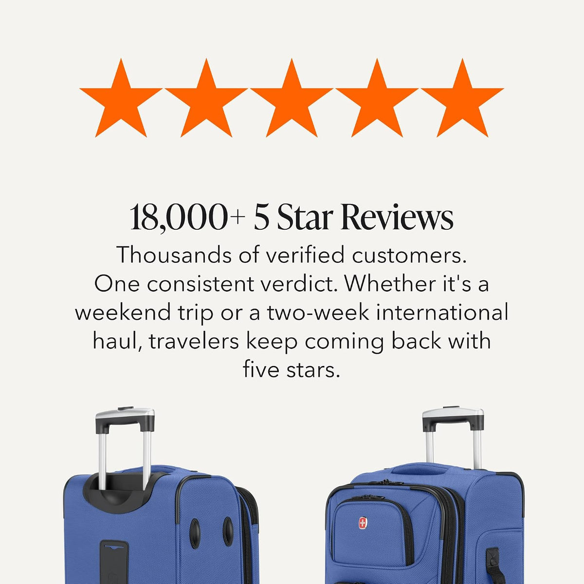 Sion Travel Set, Softside Expandable Carry-On Spinner Bundled with 1900 ScanSmart 17" Laptop Backpack with RFID Blocking & Tech Organization, Black