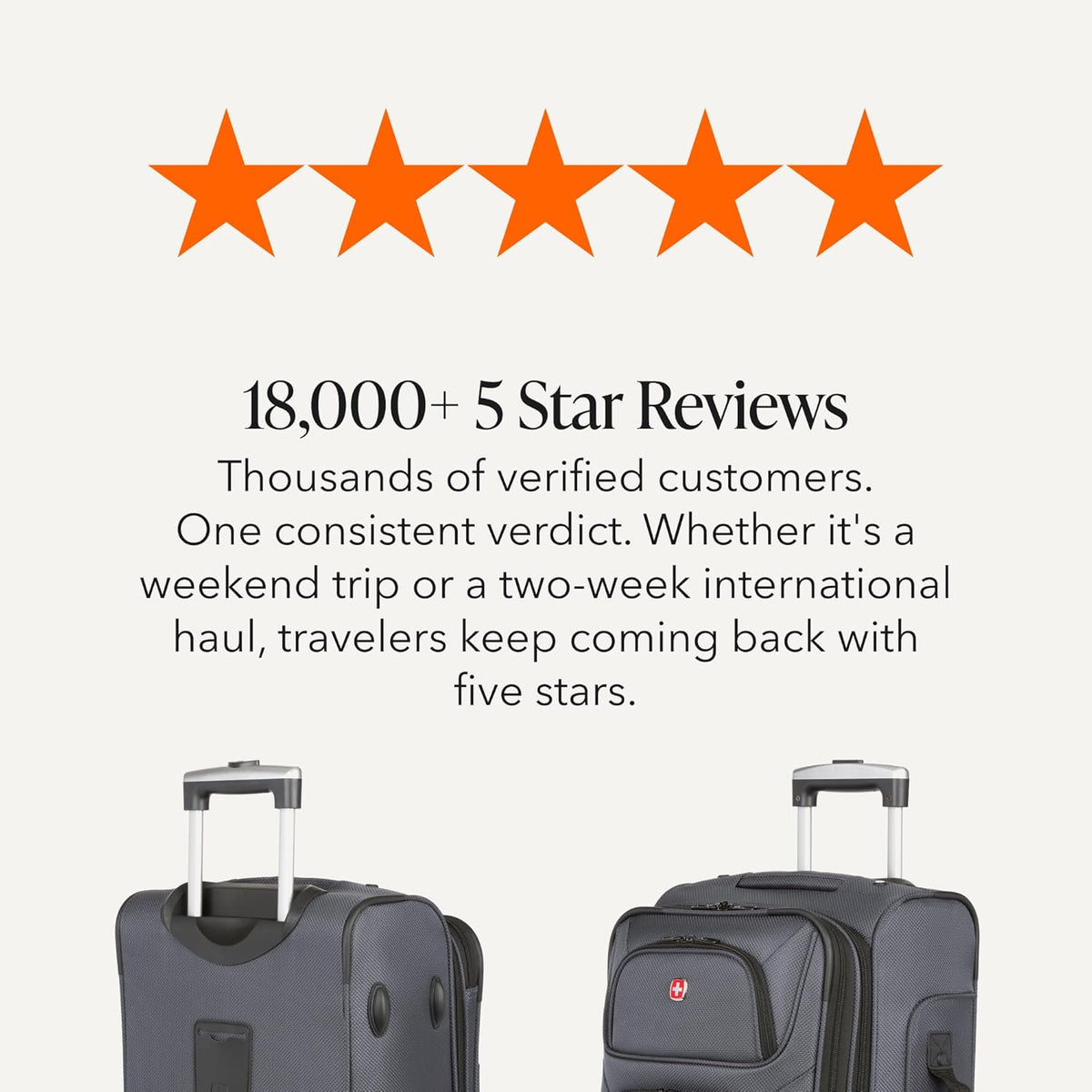 Sion Travel Set, Softside Expandable Carry-On Spinner Bundled with 1900 ScanSmart 17" Laptop Backpack with RFID Blocking & Tech Organization, Black