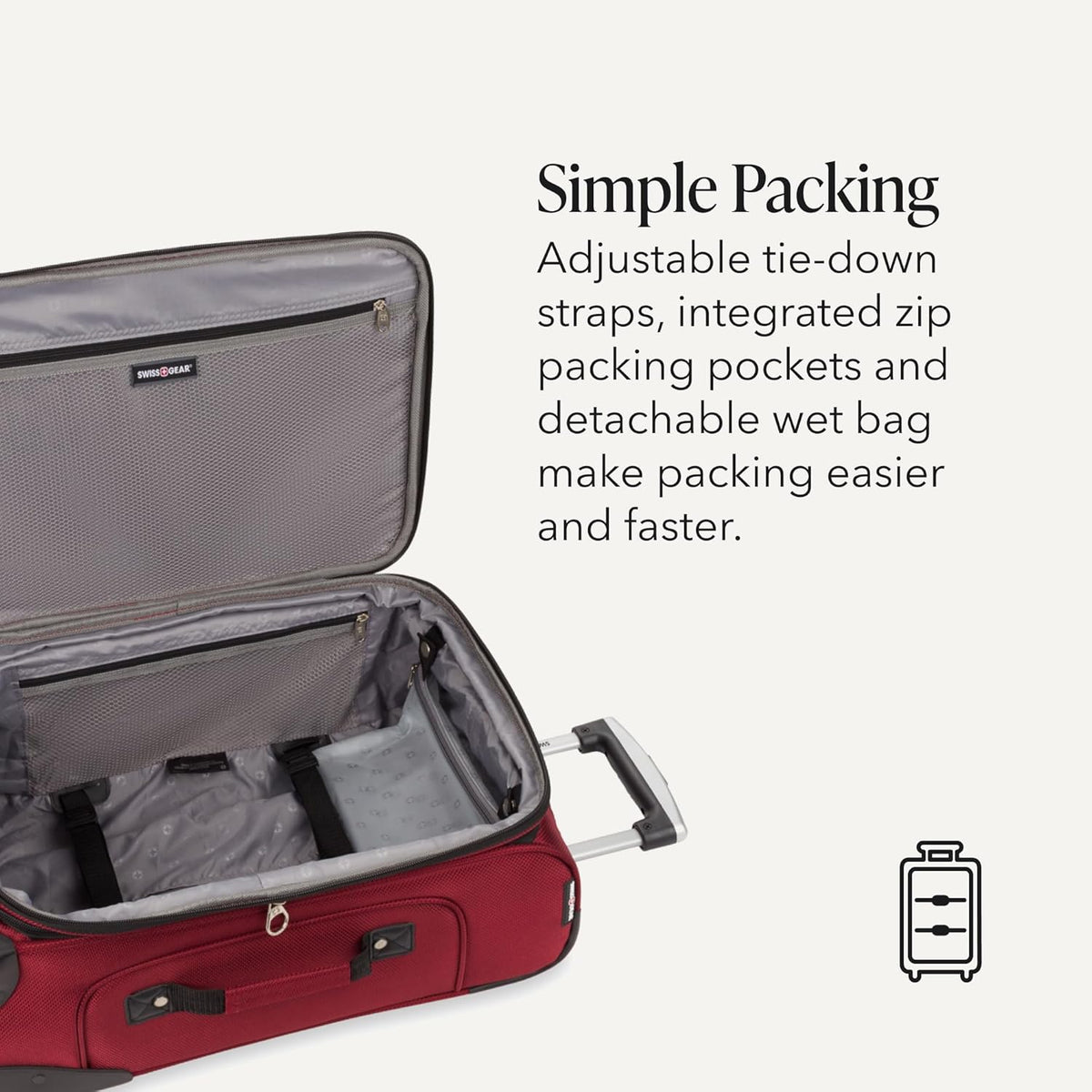 Sion Travel Set, Softside Expandable Carry-On Spinner Bundled with 1900 ScanSmart 17" Laptop Backpack with RFID Blocking & Tech Organization, Black