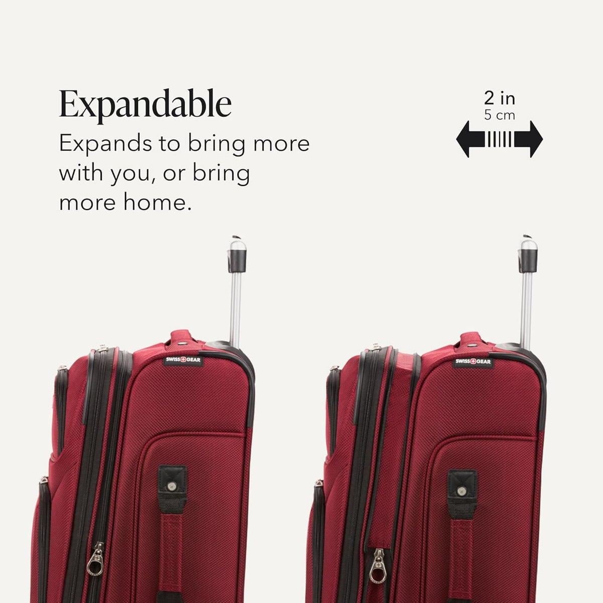 Sion Travel Set, Softside Expandable Carry-On Spinner Bundled with 1900 ScanSmart 17" Laptop Backpack with RFID Blocking & Tech Organization, Black