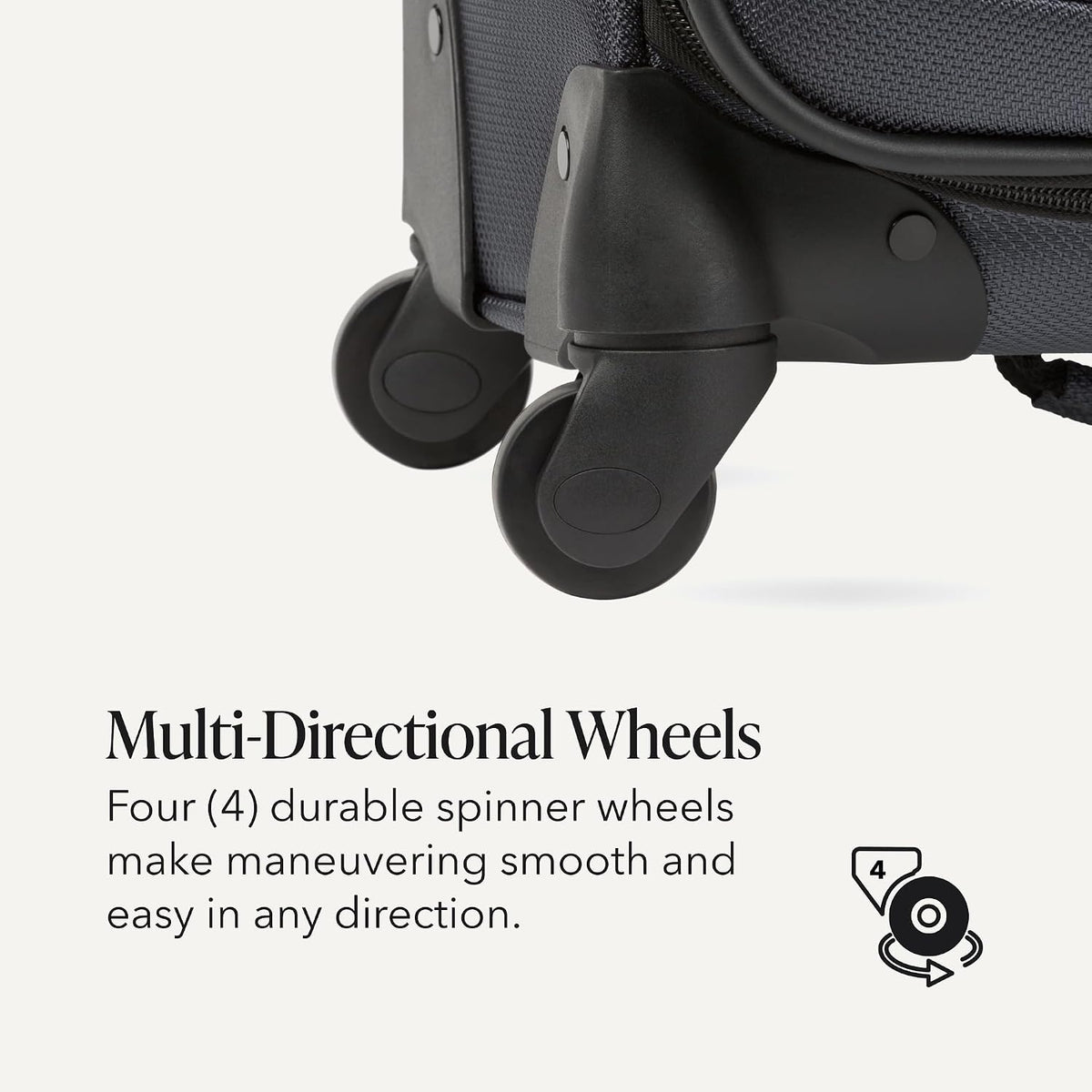 Sion Travel Set, Softside Expandable Carry-On Spinner Bundled with 1900 ScanSmart 17" Laptop Backpack with RFID Blocking & Tech Organization, Black