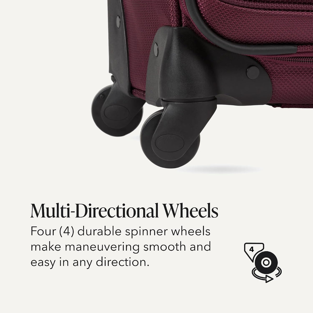 Sion Travel Set, Softside Expandable Carry-On Spinner Bundled with 1900 ScanSmart 17" Laptop Backpack with RFID Blocking & Tech Organization, Black