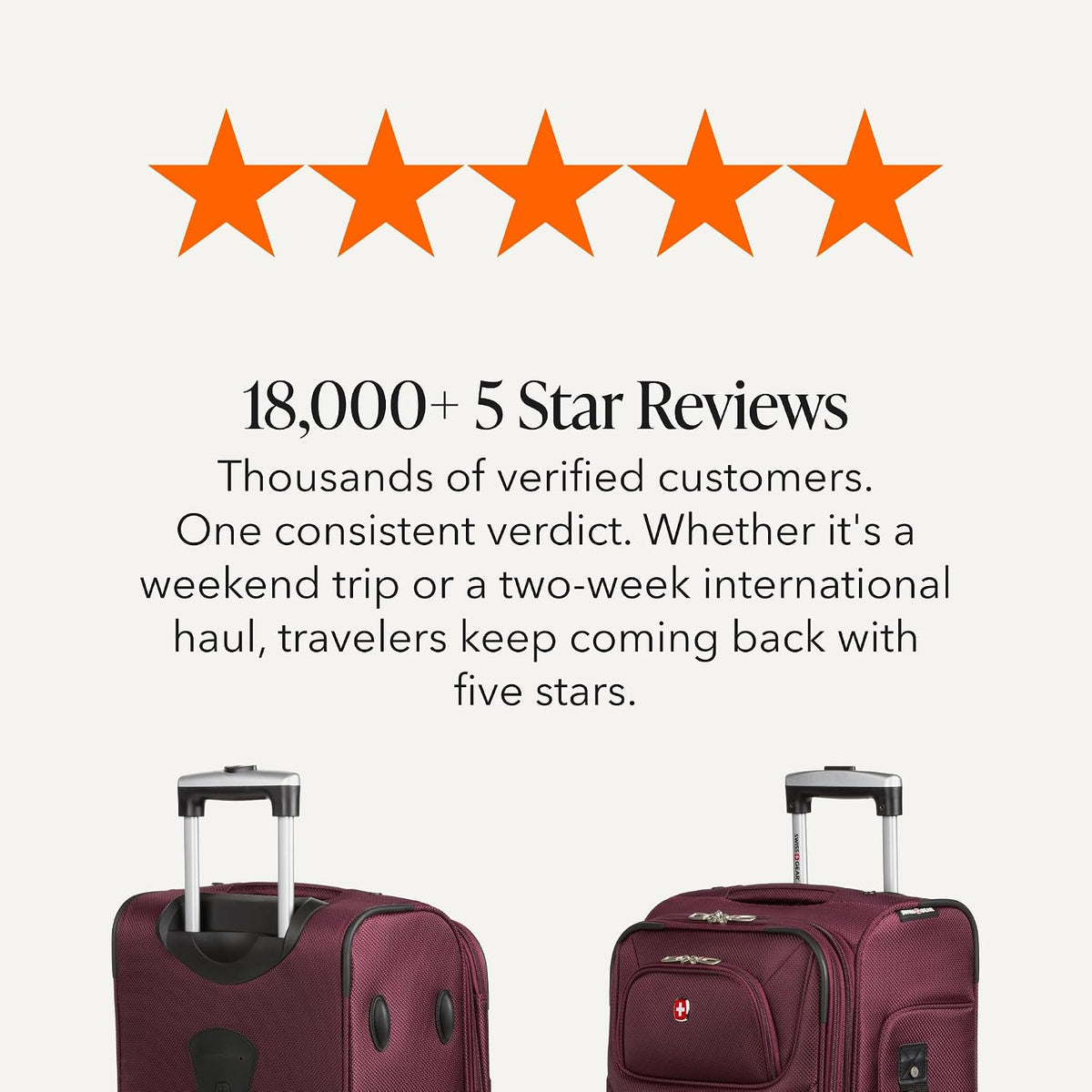 Sion Travel Set, Softside Expandable Carry-On Spinner Bundled with 1900 ScanSmart 17" Laptop Backpack with RFID Blocking & Tech Organization, Black