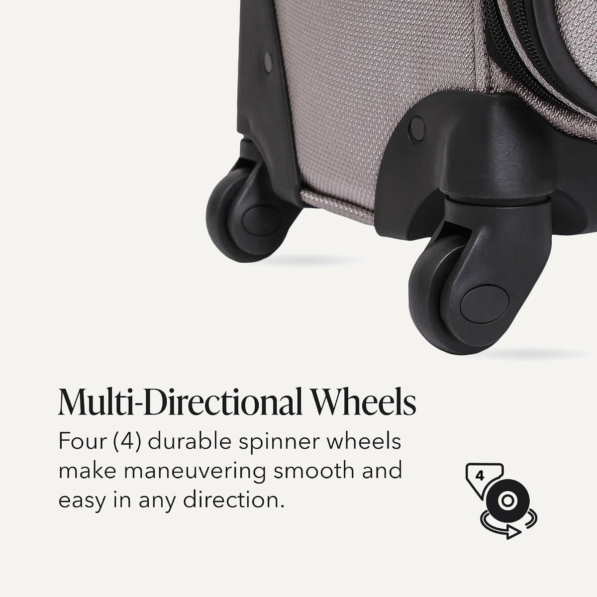 Sion Travel Set, Softside Expandable Carry-On Spinner Bundled with 1900 ScanSmart 17" Laptop Backpack with RFID Blocking & Tech Organization, Black