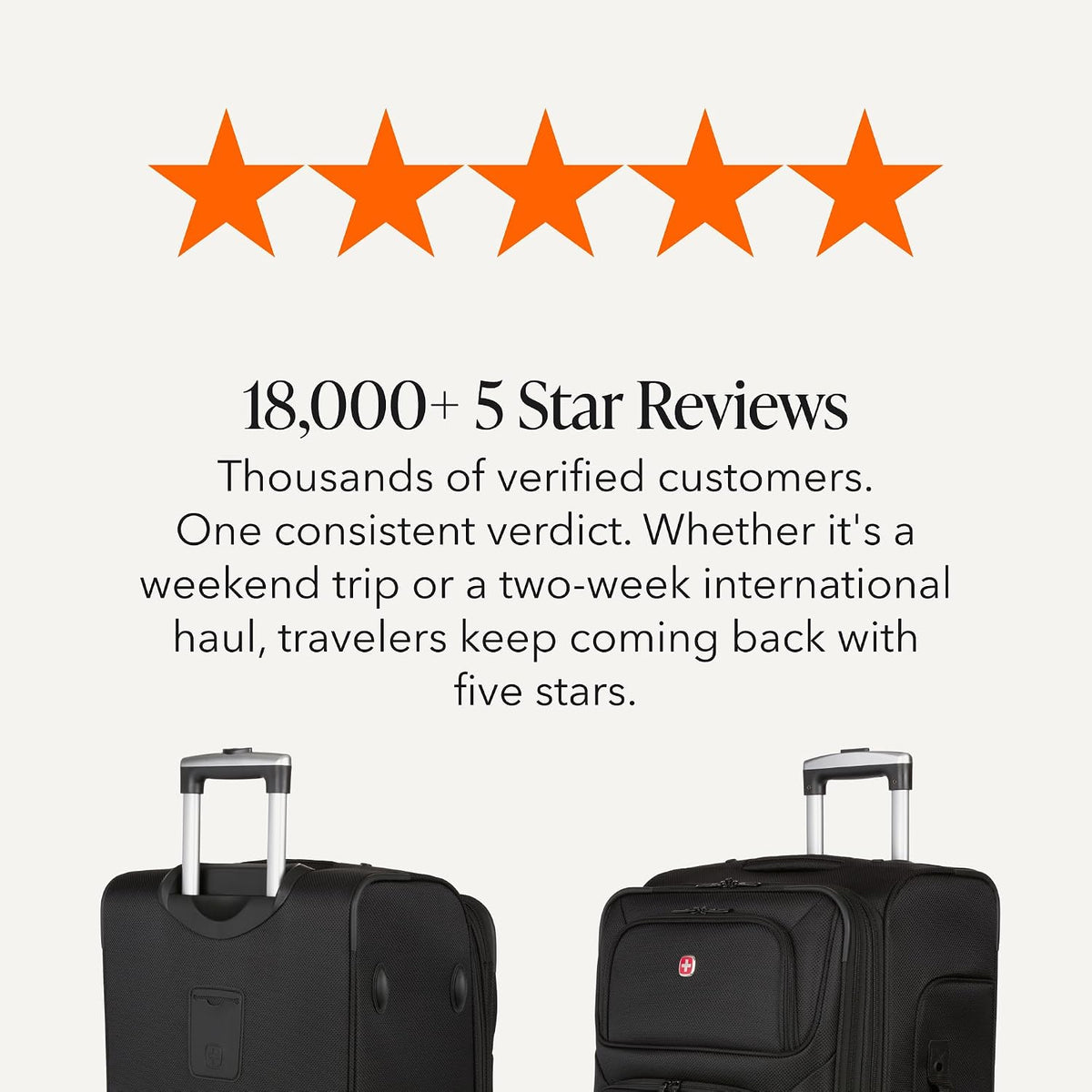 Sion Travel Set, Softside Expandable Carry-On Spinner Bundled with 1900 ScanSmart 17" Laptop Backpack with RFID Blocking & Tech Organization, Black