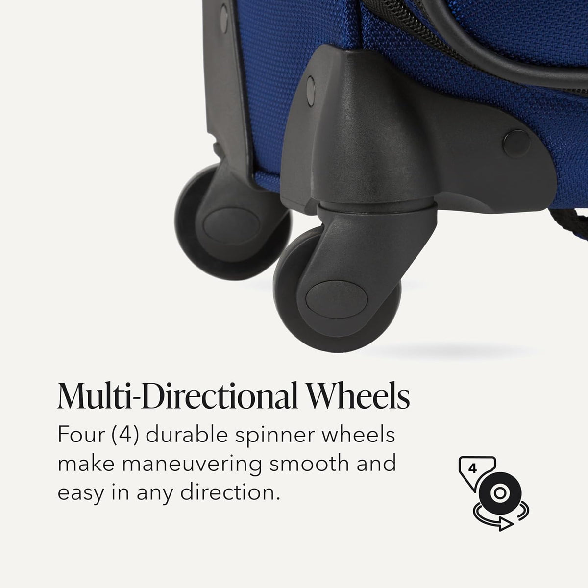Sion Travel Set, Softside Expandable Carry-On Spinner Bundled with 1900 ScanSmart 17" Laptop Backpack with RFID Blocking & Tech Organization, Black