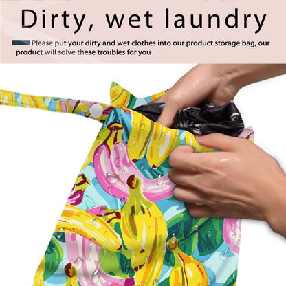 Swimsuit Bag Wet Bags for Travel Reusable Waterproof Dry Bags Diaper Bag Shell Beach Wet Bag for Swimsuit Towels Beach Gym 10.2×12.6 Inches