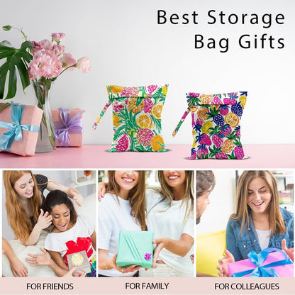 Swimsuit Bag Wet Bags for Travel Reusable Waterproof Dry Bags Diaper Bag Shell Beach Wet Bag for Swimsuit Towels Beach Gym 10.2×12.6 Inches