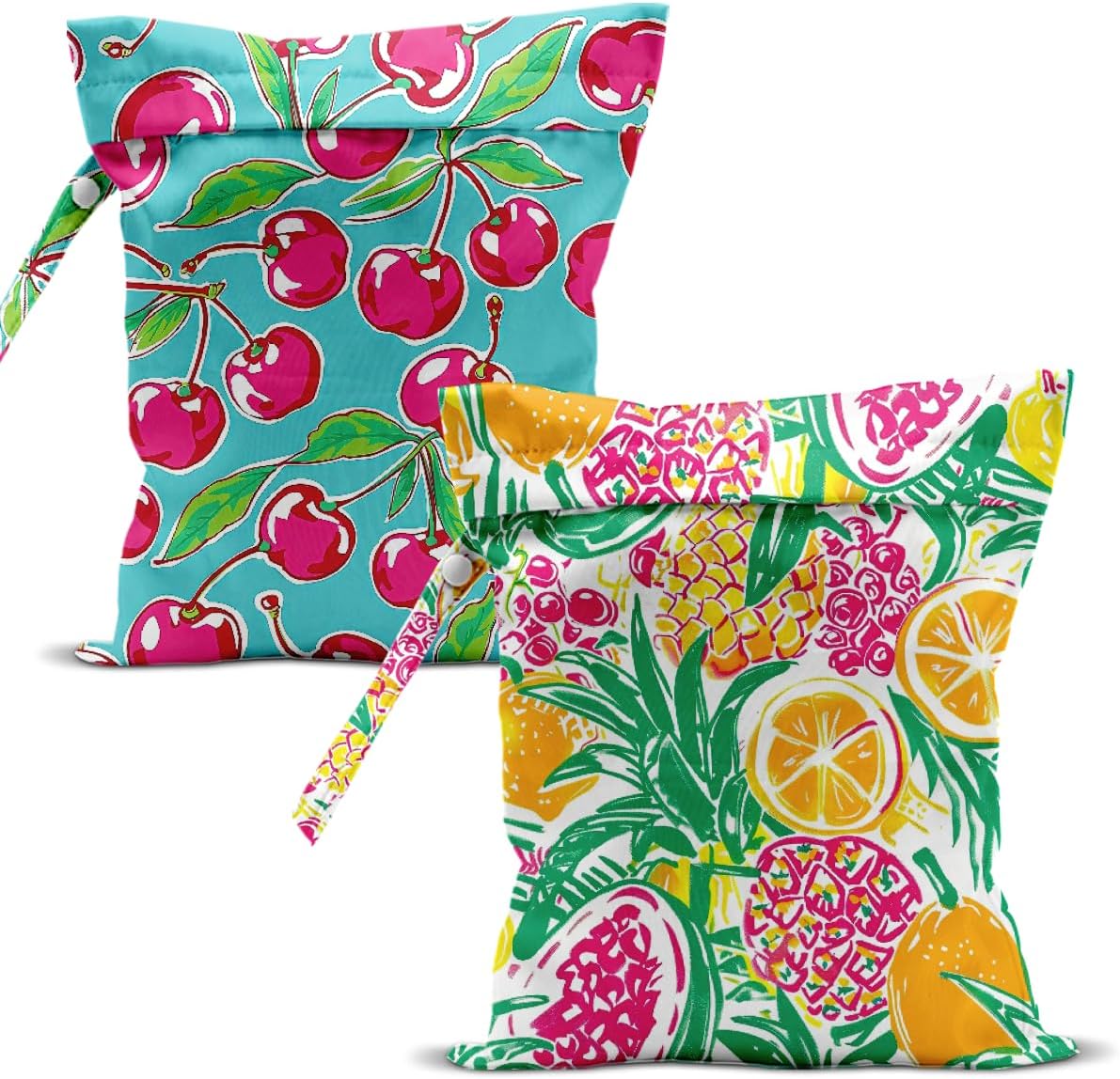 Swimsuit Bag Wet Bags for Travel Reusable Waterproof Dry Bags Diaper Bag Shell Beach Wet Bag for Swimsuit Towels Beach Gym 10.2×12.6 Inches