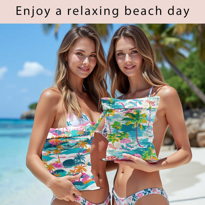 Swimsuit Bag Wet Bags for Travel Reusable Waterproof Dry Bags Diaper Bag Shell Beach Wet Bag for Swimsuit Towels Beach Gym 10.2×12.6 Inches