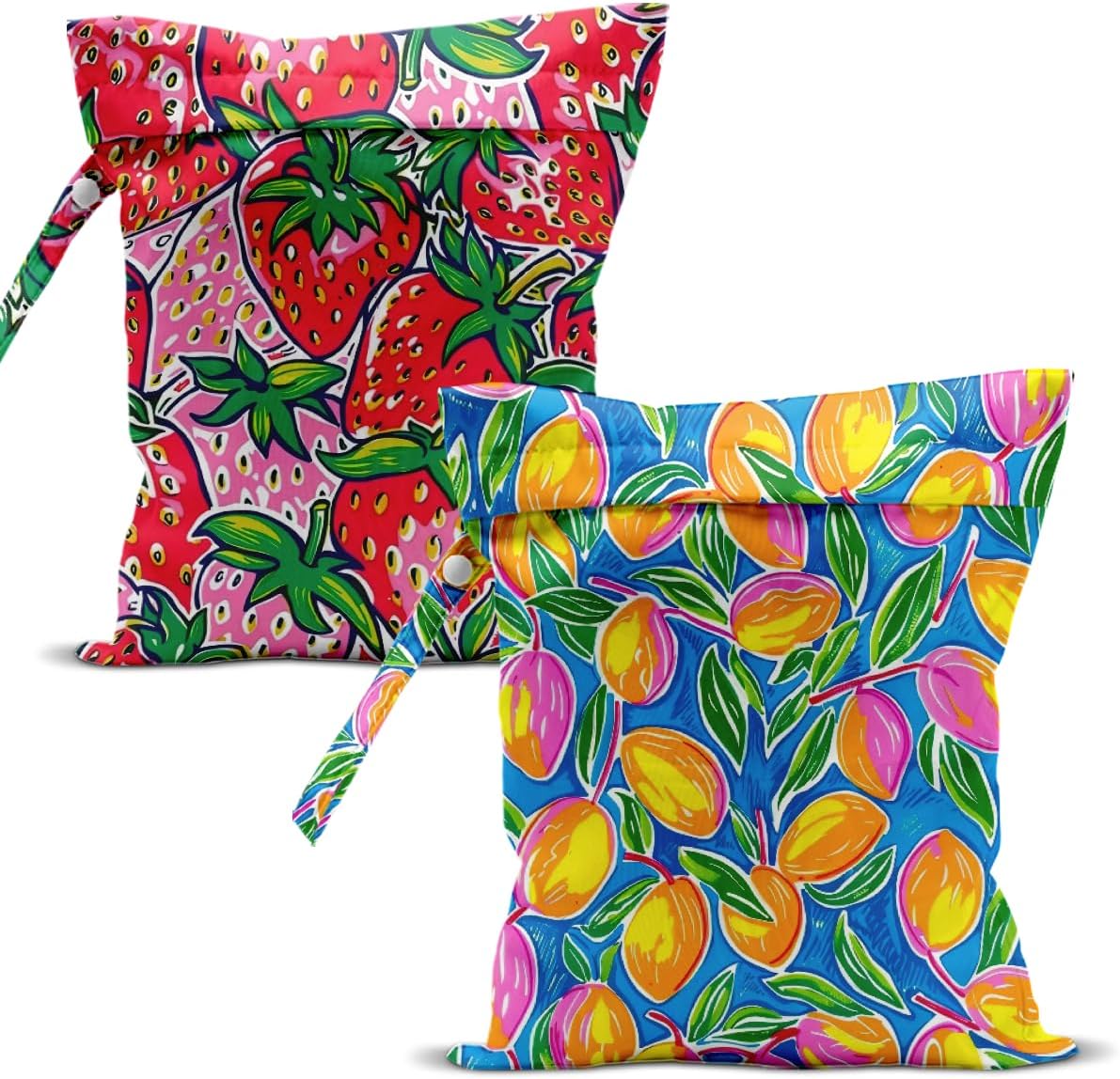 Swimsuit Bag Wet Bags for Travel Reusable Waterproof Dry Bags Diaper Bag Shell Beach Wet Bag for Swimsuit Towels Beach Gym 10.2×12.6 Inches