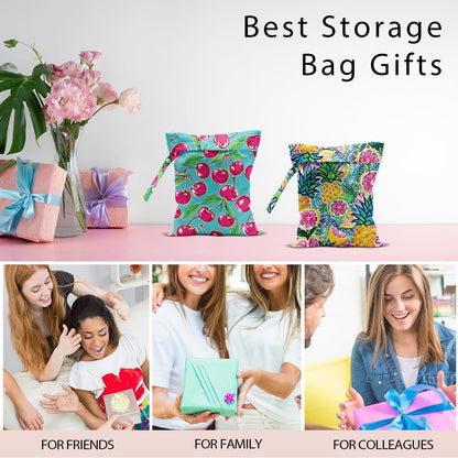 Swimsuit Bag Wet Bags for Travel Reusable Waterproof Dry Bags Diaper Bag Shell Beach Wet Bag for Swimsuit Towels Beach Gym 10.2×12.6 Inches