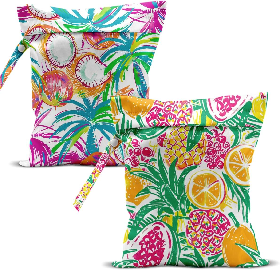 Swimsuit Bag Wet Bags for Travel Reusable Waterproof Dry Bags Diaper Bag Shell Beach Wet Bag for Swimsuit Towels Beach Gym 10.2×12.6 Inches