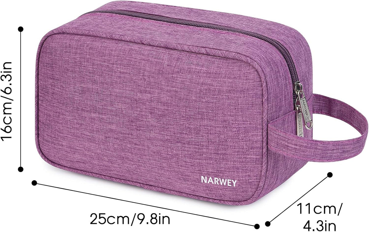 Clear Travel Toiletry Bags for Traveling Toiletries Men Women, Clear Makeup Bag Cosmetic Bag with Zipper, Make Up Pouch Organizer Bag with Handle, Skincare Beach Snack Medicine Bag, Black