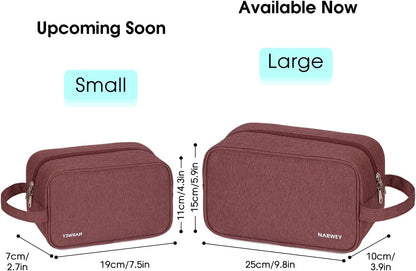 Clear Travel Toiletry Bags for Traveling Toiletries Men Women, Clear Makeup Bag Cosmetic Bag with Zipper, Make Up Pouch Organizer Bag with Handle, Skincare Beach Snack Medicine Bag, Black