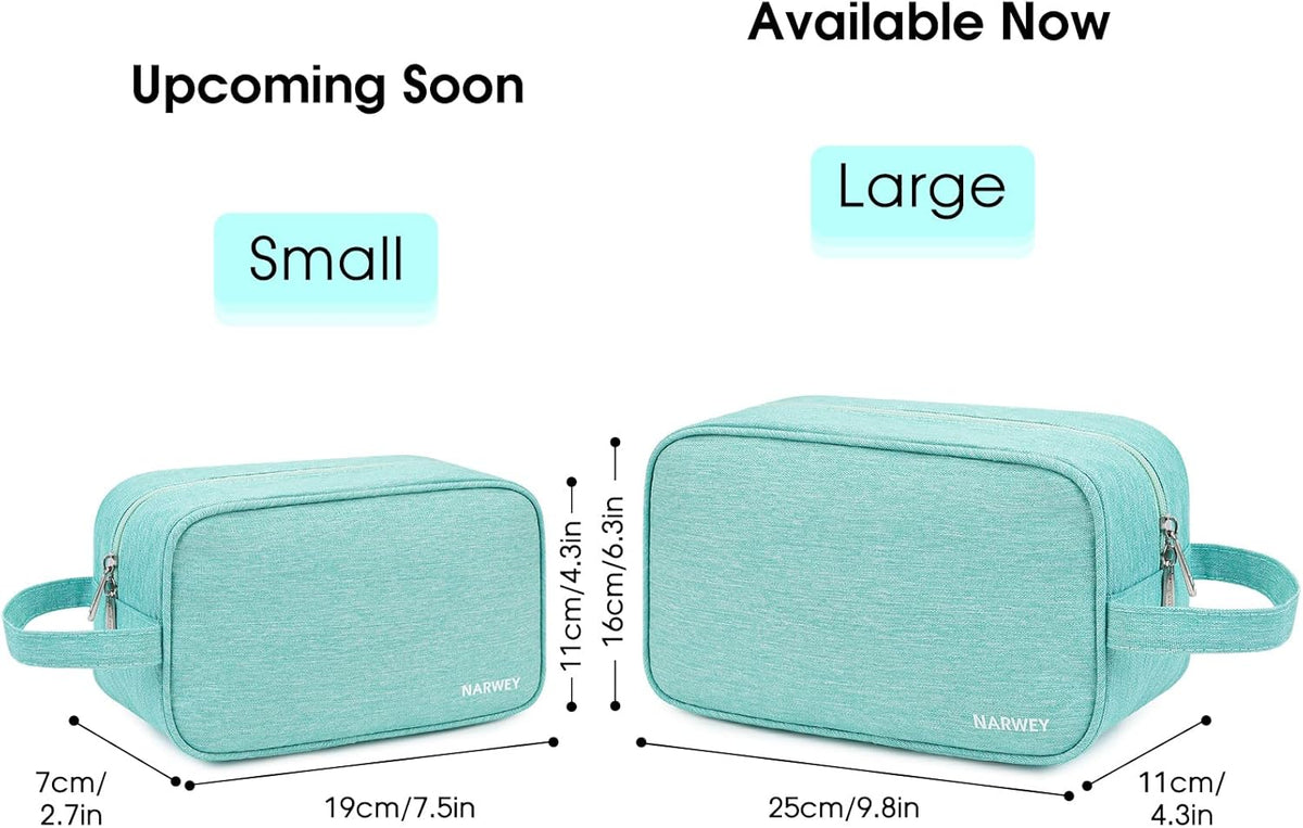 Clear Travel Toiletry Bags for Traveling Toiletries Men Women, Clear Makeup Bag Cosmetic Bag with Zipper, Make Up Pouch Organizer Bag with Handle, Skincare Beach Snack Medicine Bag, Black