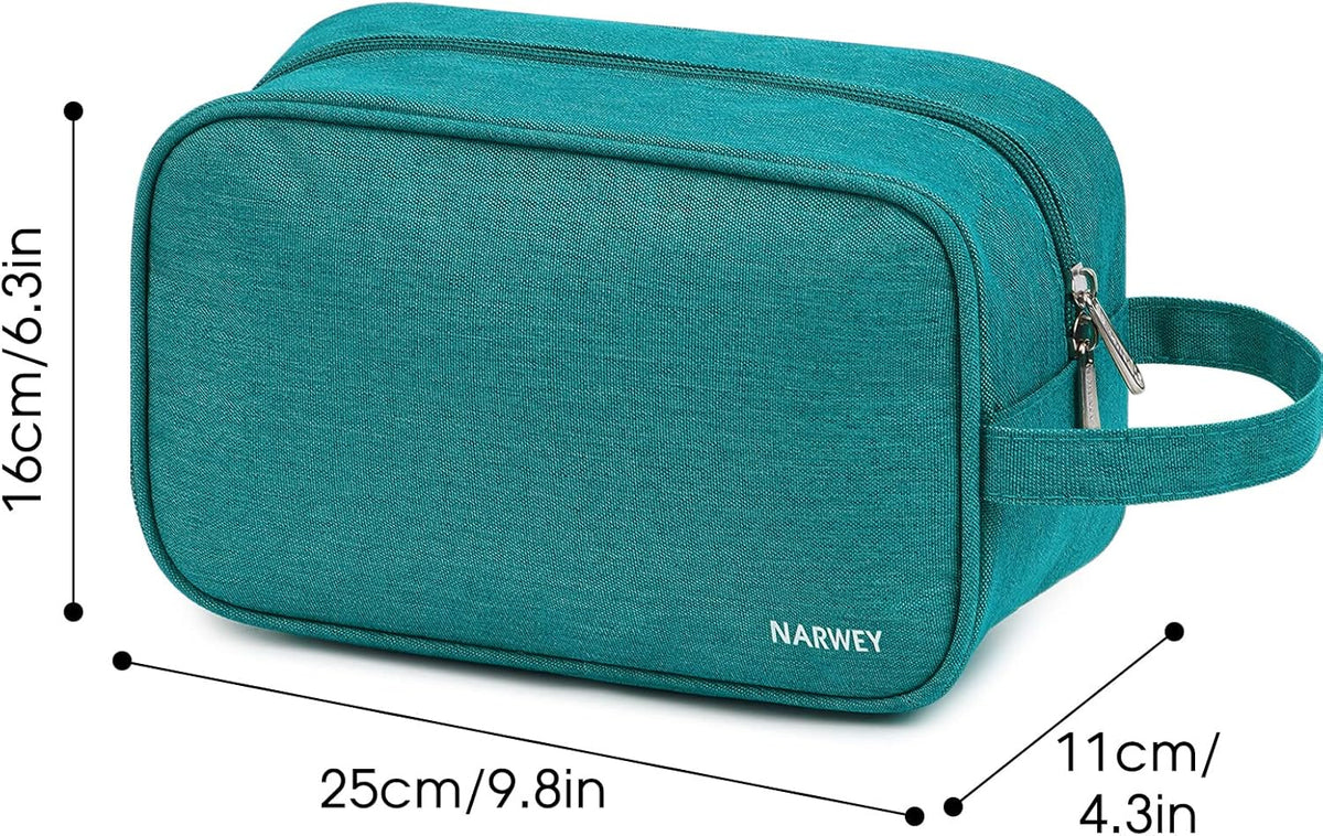 Clear Travel Toiletry Bags for Traveling Toiletries Men Women, Clear Makeup Bag Cosmetic Bag with Zipper, Make Up Pouch Organizer Bag with Handle, Skincare Beach Snack Medicine Bag, Black