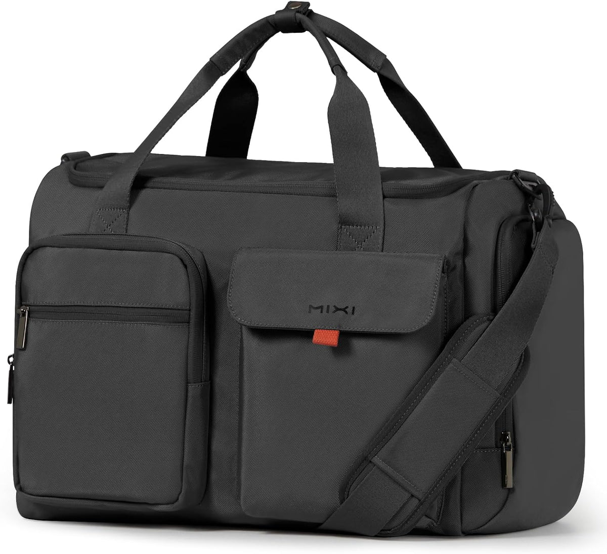 17" Underseat Carry-On Luggage Travel Tote, Water-Resistant, Beige | Soft Lightweight Weekender Bag/Airline Approved/33L Capacity/Multi-Pocket/Fits up to 16-inch Laptop/Separate Shoe Compartment
