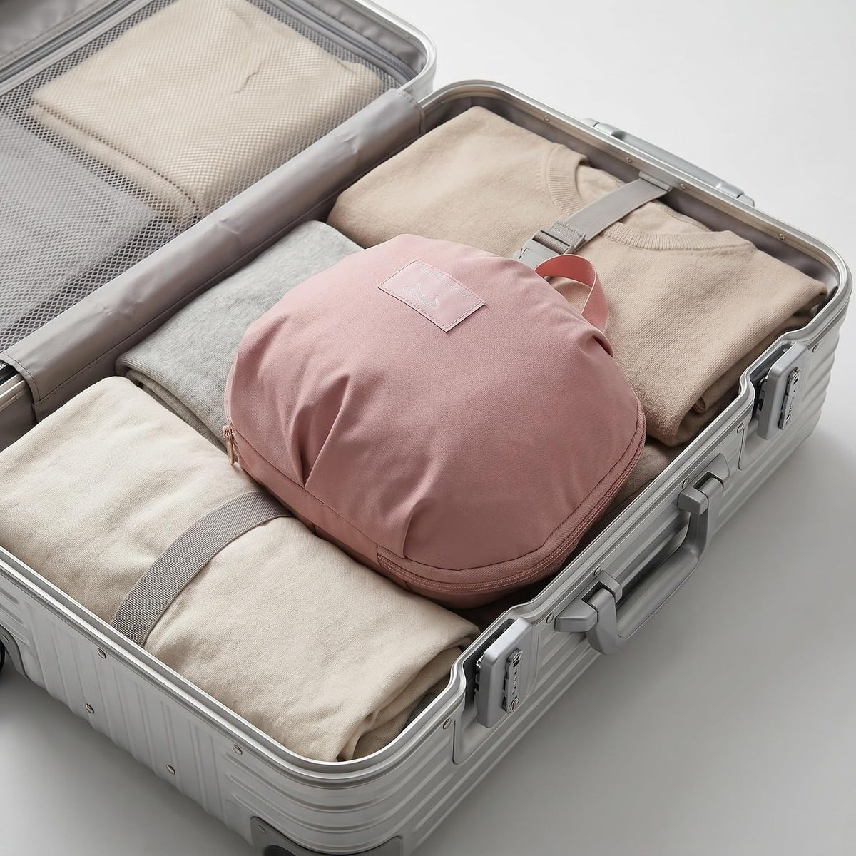 Travel Underwear Organizer Bag, Bra Travel Case for Luggage, Portable Lingerie Case with Multi-compartment For Suitcases Clothes Toiletry