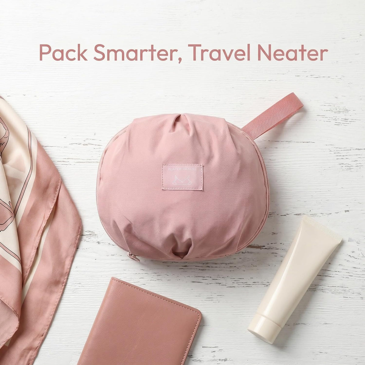 Travel Underwear Organizer Bag, Bra Travel Case for Luggage, Portable Lingerie Case with Multi-compartment For Suitcases Clothes Toiletry